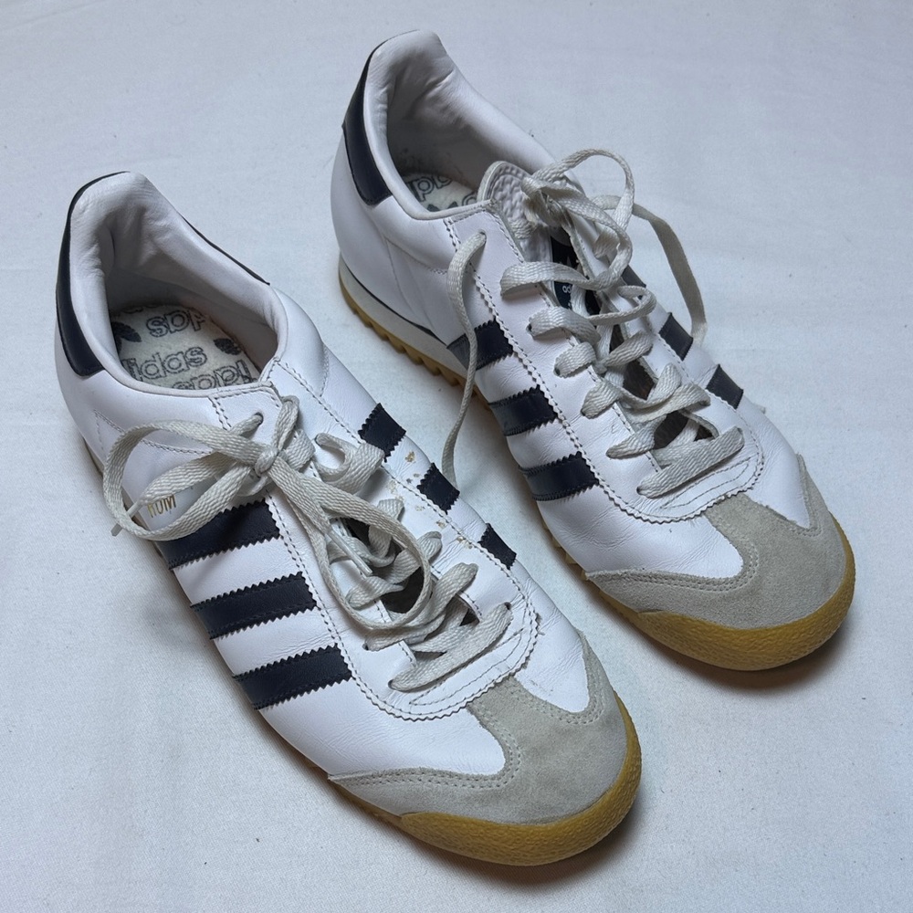 Adidas ROM White Midnight Blue Gold Gum 2003 Men's Sneakers
